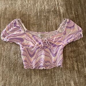 Urban Outfitters purple going out top - medium